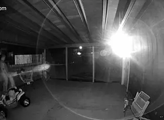 caught my wife sucking and fucking a big dick on the back porch, ending with a creampie