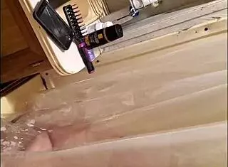 caught spying on my shaved wife bathing in the shower, hairless and all