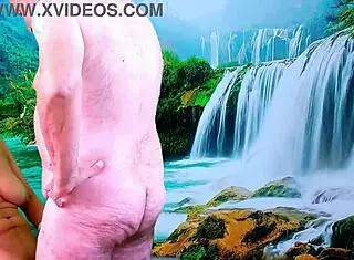 Intense outdoor pleasure with big natural tits and monster cock