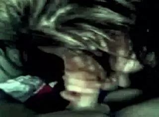 feeling the overwhelming pleasure of sucking that big black cock, so intense and interracial