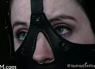 bound playgirl endures spanking and femdom fucking in hardcore bondage