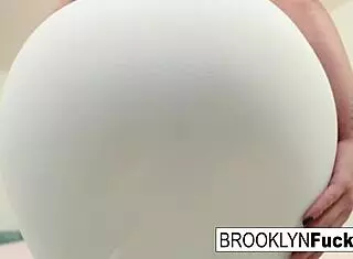 hot bombshell brooklyn takes on a massive bbc