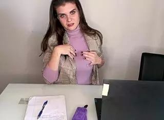 Hot stepmom seduces stepson in office, shows milky nipples and gives big cock handjob 😍