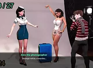 Monica model's intriguing photoshoot in fashion business comic