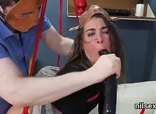 Naughty teen gets anal therapy in the loony bin.