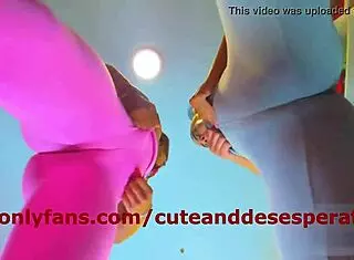 Isabela and Valery Dancing with Tight Wet Camel Toes