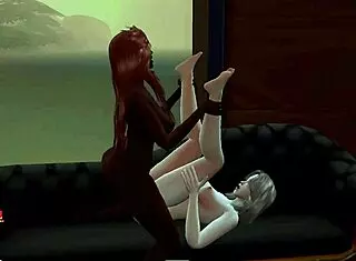 Blonde and brunette get sexy on the beach.