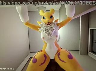 Renamon Gets Her Ass Fucked Hard In Ten-Minute Loop
