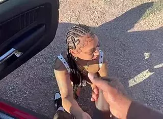 porsha carrera takes cock outside like a whore