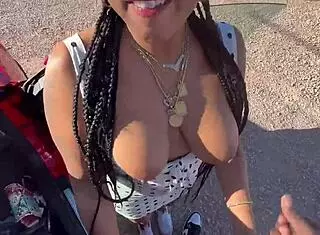 porsha carrera takes cock outside like a whore