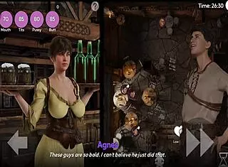 i'm the perverted waitress with big tits and ass in this hentai anime