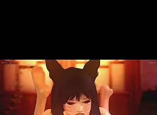I watch Ahri hentai, but it's so hot.