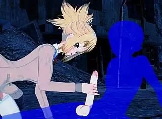 In Dr. Stone Hentai, Kohaku Gives Boobjob And Handjob To Him