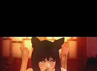I watch Ahri hentai, but it's so hot.