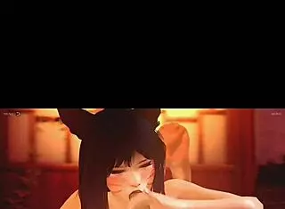 I watch Ahri hentai, but it's so hot.