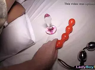 kinky asian ladyboy natty bareback after enema