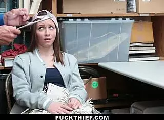 Cute Teen 18+ Fucks Officer to Escape Trouble