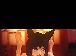 I watch Ahri hentai, but it's so hot.