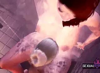 best lesbian sex in bathroom compilation with licking and fingering!