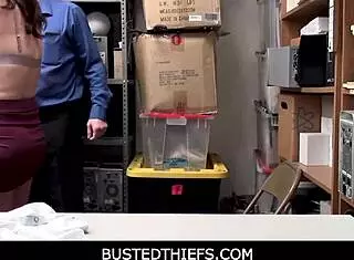 Despite ‘stealing’ from the mall the ‘teenage thief’ was forced to have s3x with the mall cop who caught her on the act