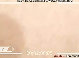 Cute hippie fingers herself in the bathroom.