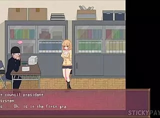 Horny transfer student bangs teacher in steamy hentai action