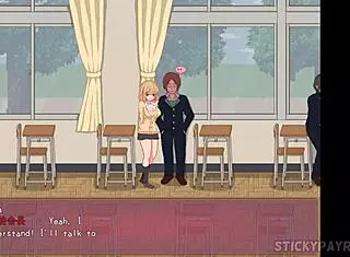 Horny transfer student bangs teacher in steamy hentai action