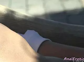 Classy Amateur Bent Over For Anal Fuck Outdoors