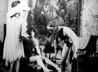 this vintage silent film captures retro mature moments