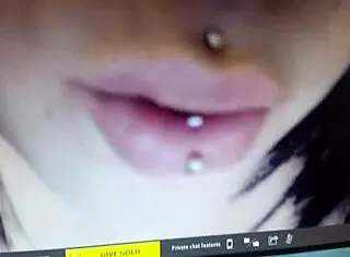 sexy ssbbw shows pierced nipples on webcam!