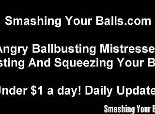 i slip on my ballbusting shoes for humiliation