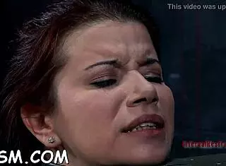 i watch brunette woman spread erotic pussy in bdsm scene