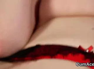unusual hottie sucking all the jizz and getting cumshot on face 😍