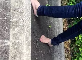 I love worshiping Elizabeth's dirty feet in this amateur fetish