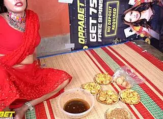 I watch this indian milf pee in a homemade video.