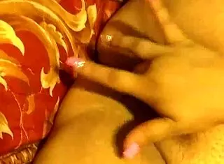 Chubby mexican girl masturbates with big cock
