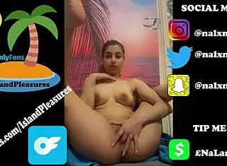 i'm playing with pretty pussy nalxnii - instagram caribbean petite teen