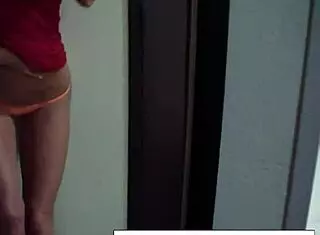 this hot russian milf nikita von james solos in fishnets, showing off her big tits and ass