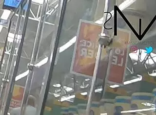 Bonita showing off her cameltoe in the supermarket