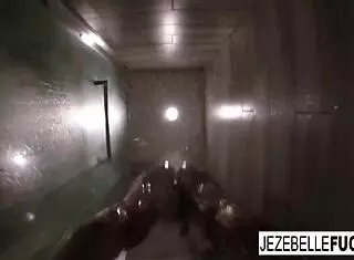 Sexy Jezebelle Bond films herself taking a bath