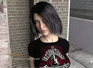 In hentai anime, brunette milf teaches acting in hot shower scene