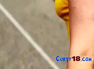 Curvy teen loves skating and riding 😍