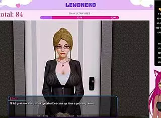 Vtuber Lewdneko Playing Harem Hotel Game