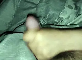 My cousin begs for cum on tits while I fuck her in bed