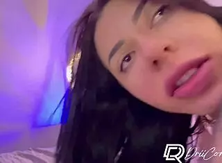 Hot Girl Fucks Friend in Apartment, Uses Anal Plug, Gets Cum on Face.