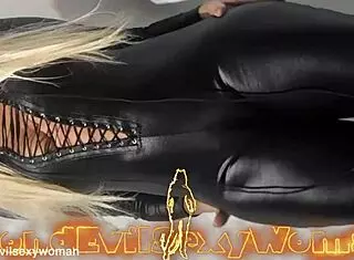 Latina granny shows off hot sexy body in dress