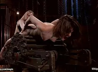 Redhead Rims Busty Lezdom's Ass.