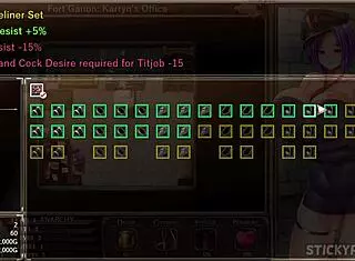 Karryns prison girlfriend and step girlfriend in hentai sex game part 5