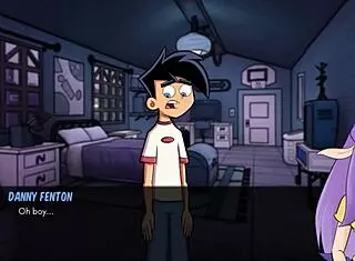 Goth blowjob scene in Danny Phantom amity park redux