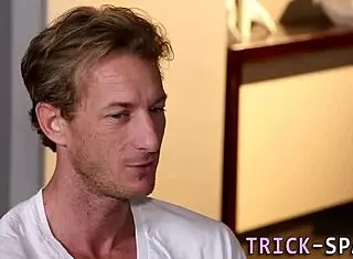 I watch the cute blonde masseuse suck cock with big tits and handjob until cum in mouth.